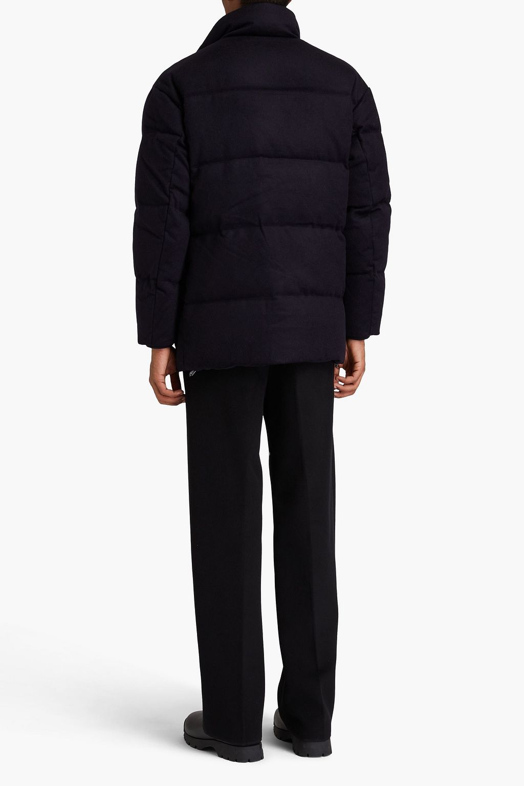 EMPORIO ARMANI Quilted wool and cashmere-blend felt down jacket