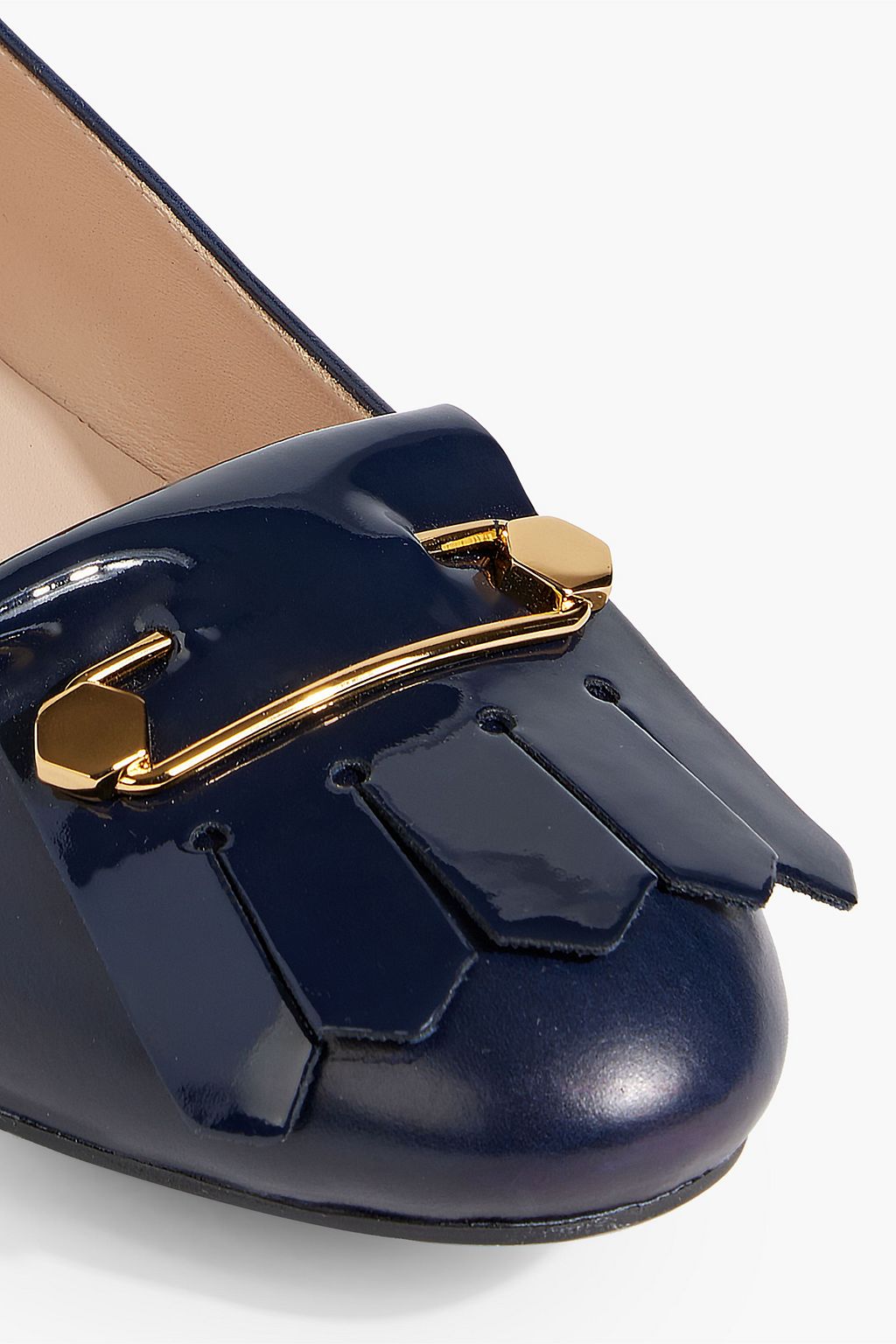 TOD'S Embellished leather ballet flats
