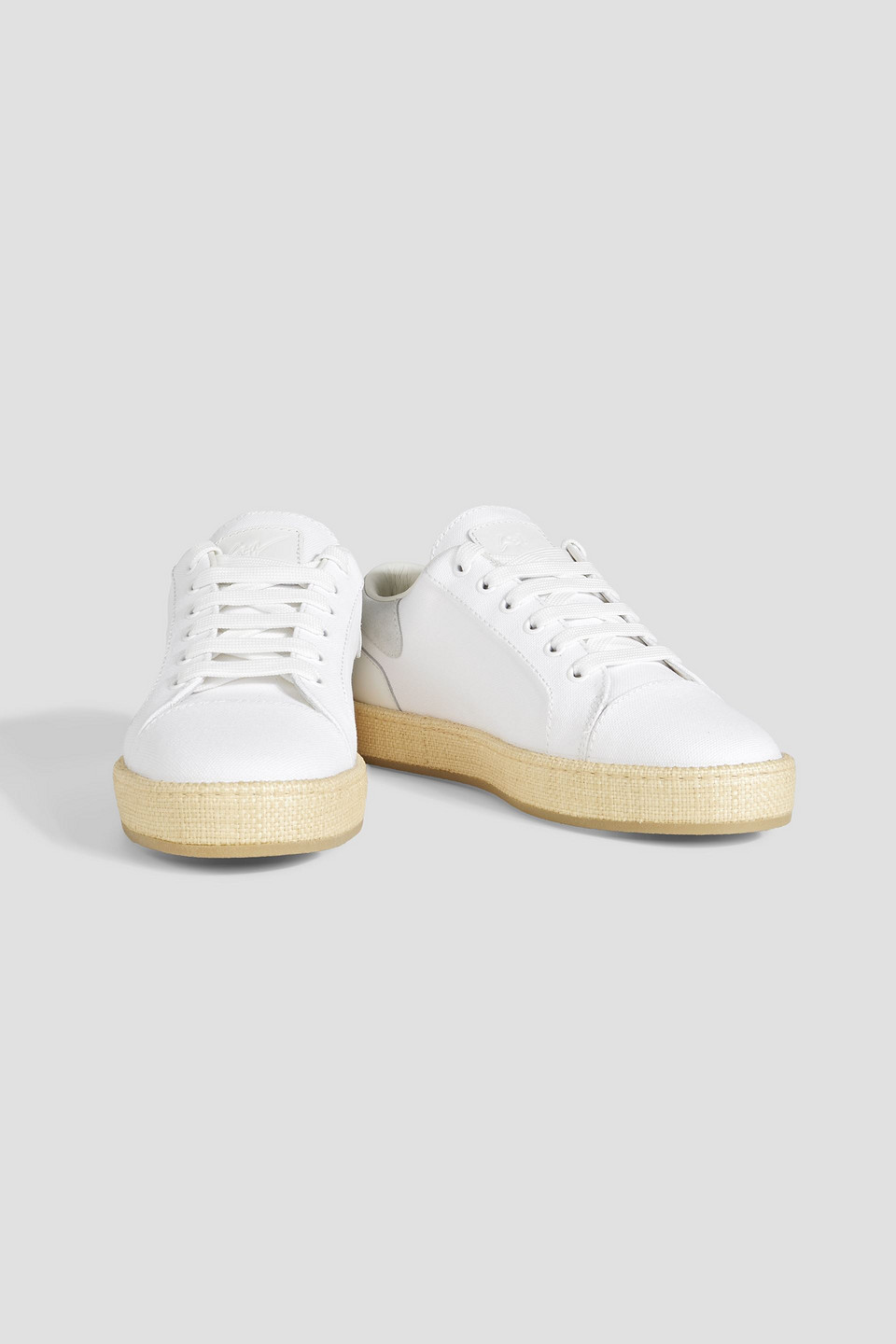 Giuseppe Zanotti Canvas Low-top Sneakers In White