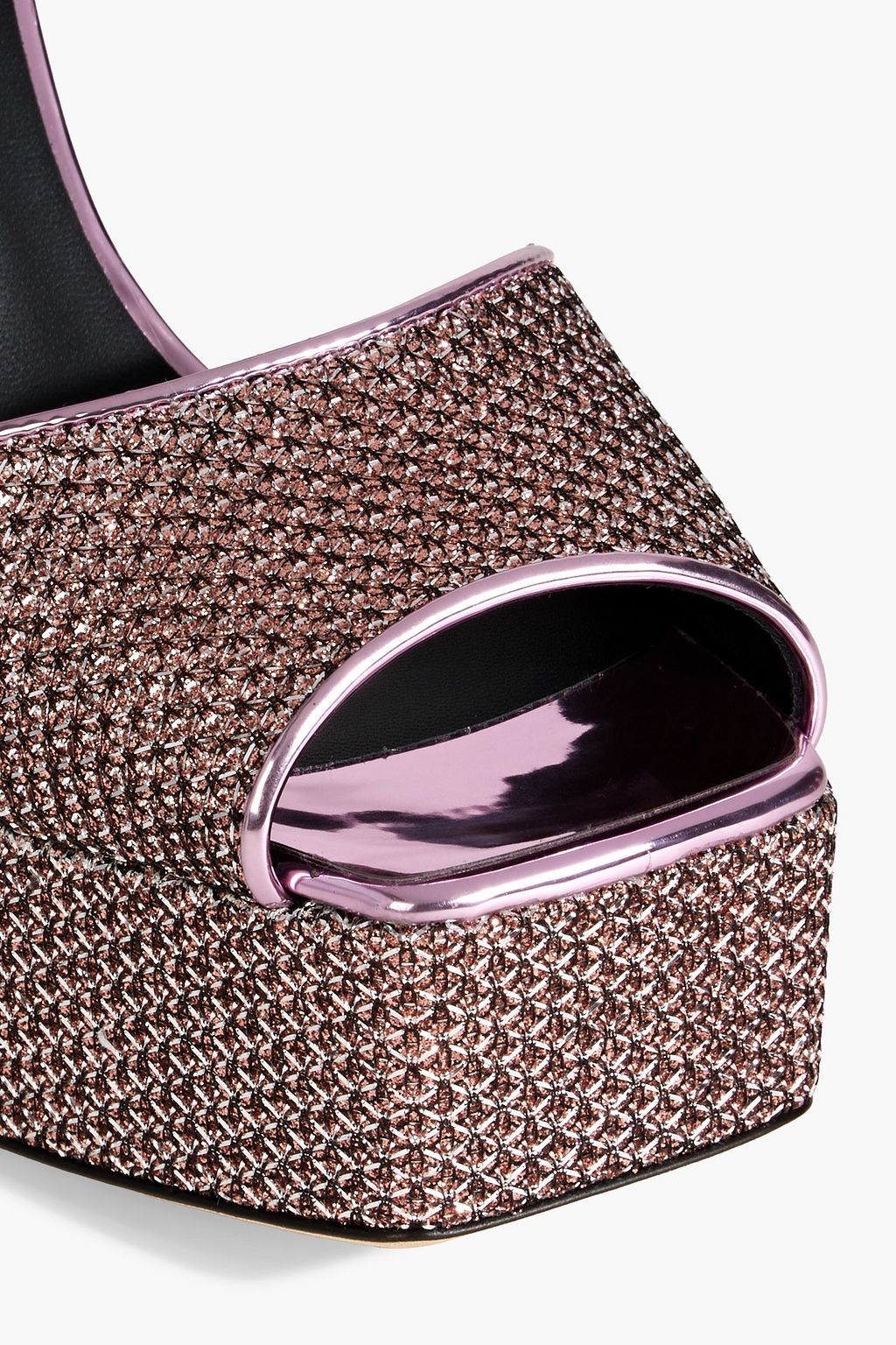 GIUSEPPE ZANOTTI New Betty lamé platform sandals