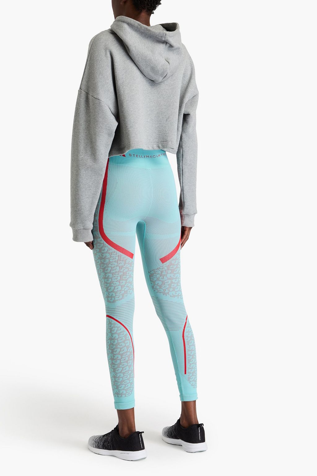 ADIDAS BY STELLA MCCARTNEY بنطلون ضيق بحبكة الجاكار