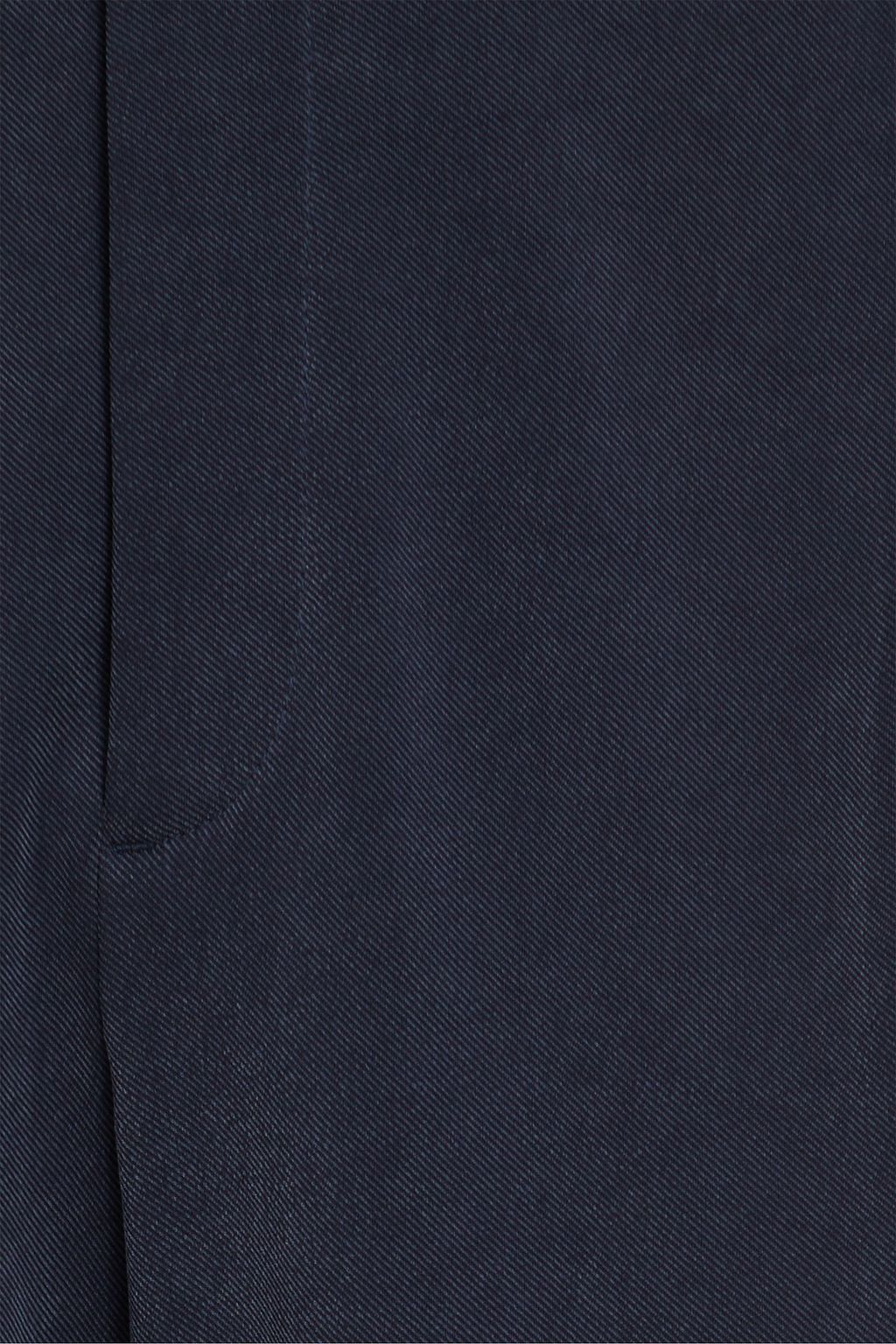 GIORGIO ARMANI キュプラ混ツイル テーパードパンツ