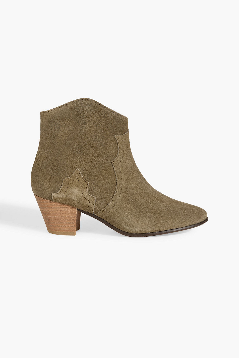 Isabel Marant Dicker Suede Ankle Boots In Taupe