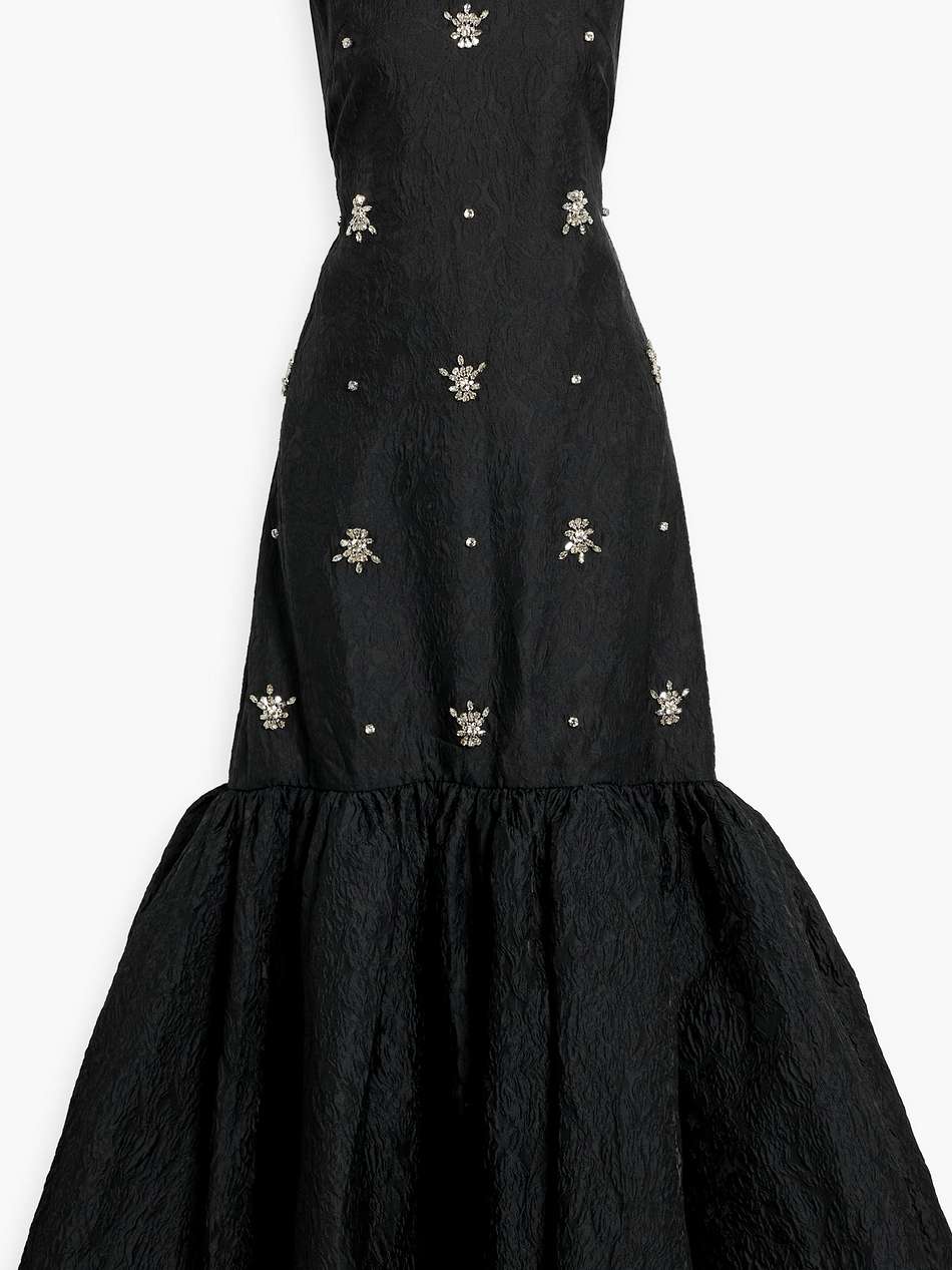 amarice crystal-embellished cloqué gown