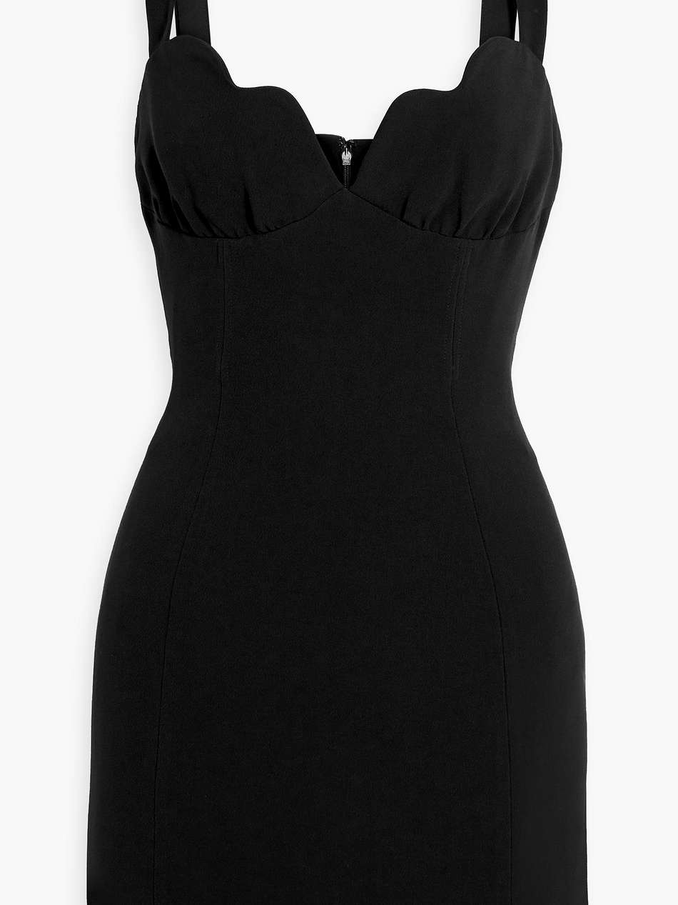 halle scalloped cady mini dress