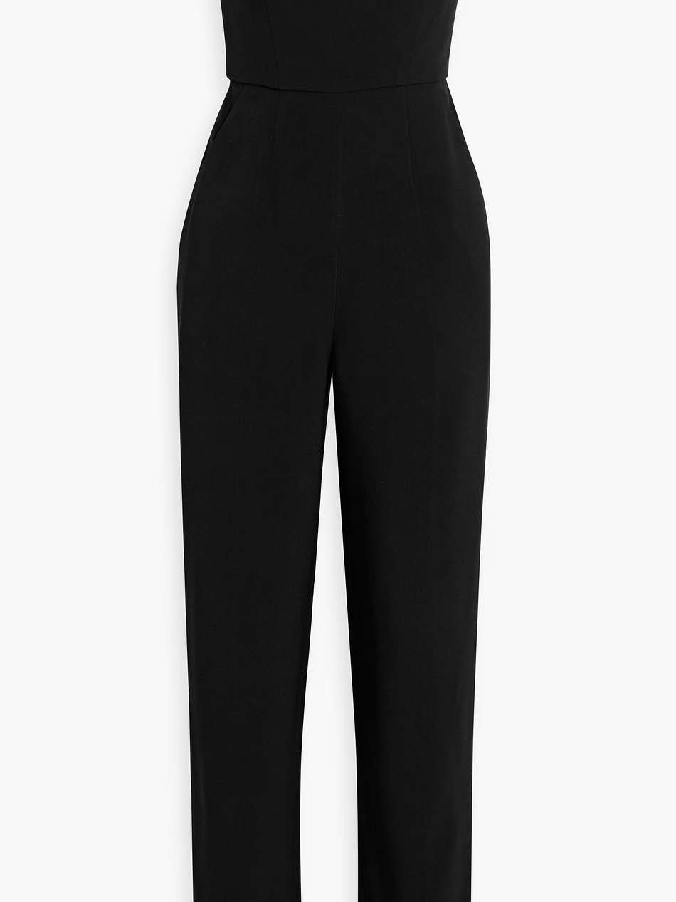 sable strapless embellished cady jumpsuit