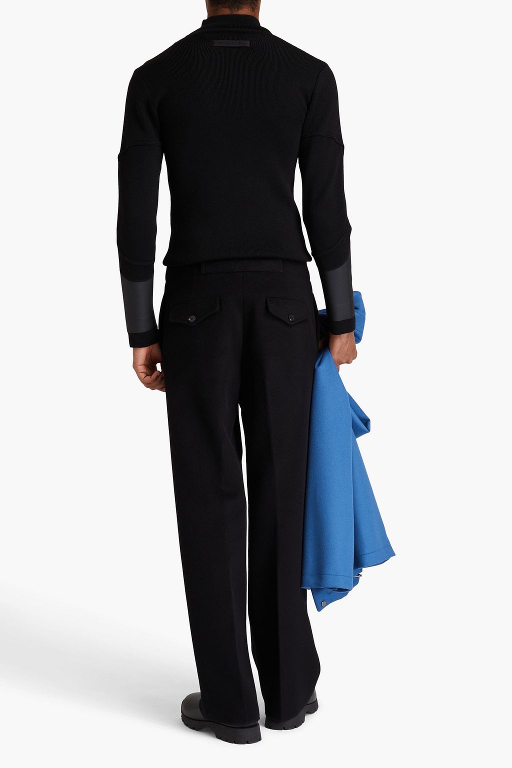 EMPORIO ARMANI Wool-blend felt pants
