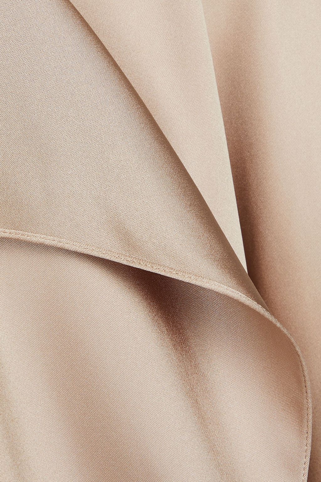GIORGIO ARMANI Wrap-effect silk-satin maxi dress