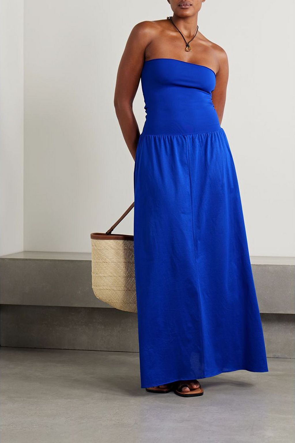 ERES Ankara convertible cotton and stretch-jersey maxi dress