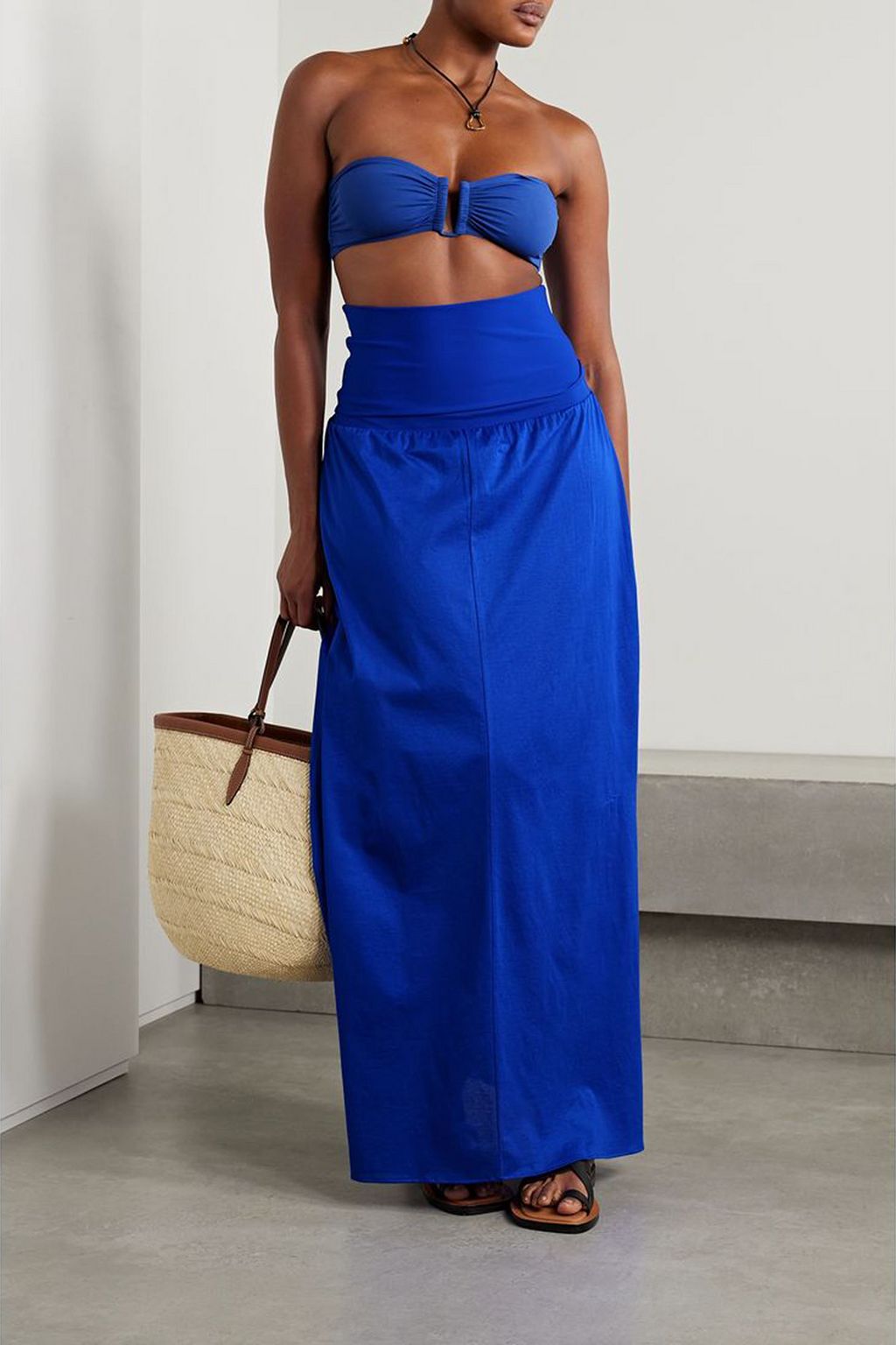 ERES Ankara convertible cotton and stretch-jersey maxi dress