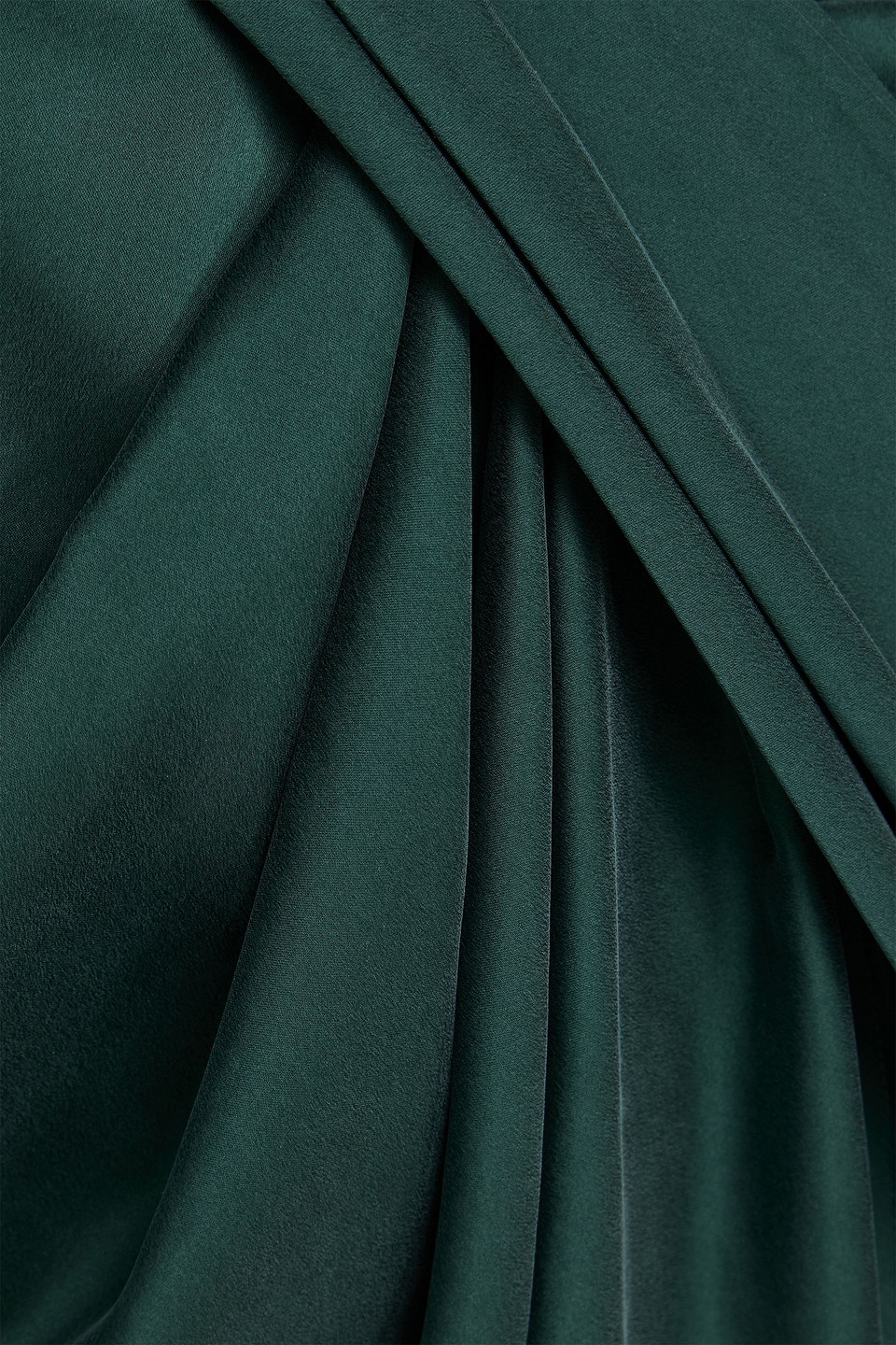 ZIMMERMANN DRAPED SILK-BLEND SATIN MINI DRESS