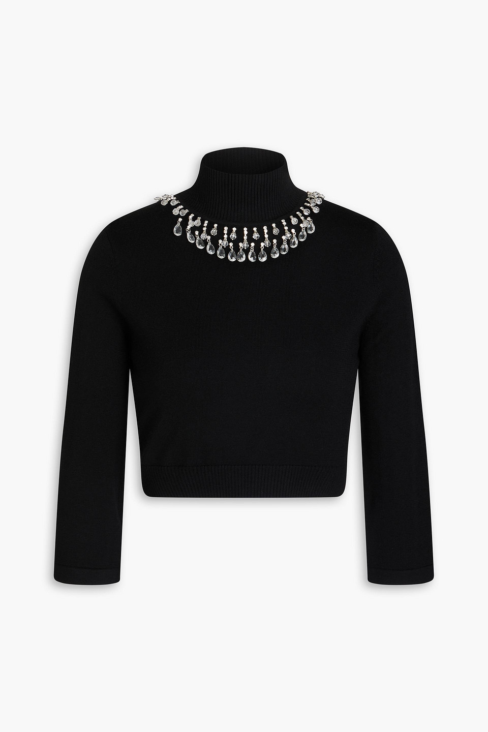 Zimmermann Merino Wool Jumper With Decorative Jewellery In Black
