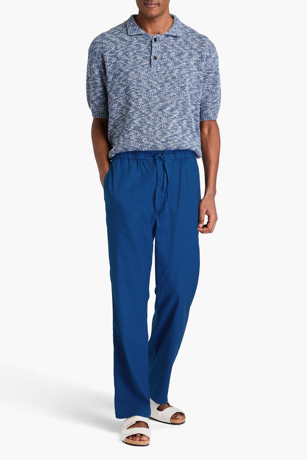 FRESCOBOL CARIOCA Rocha linen-blend drawstring pants