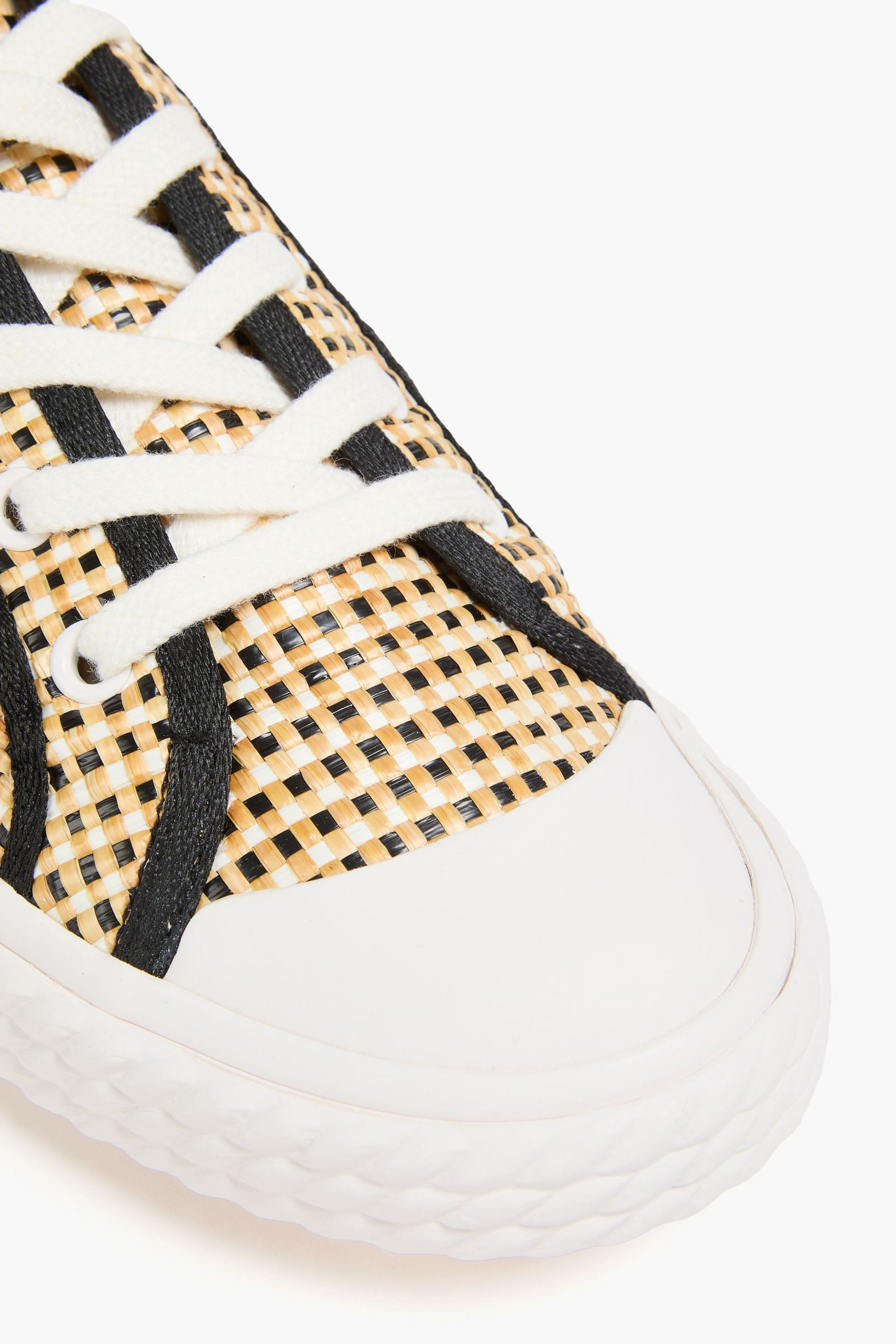 Zimmermann Woven faux raffia sneakers thumbnail