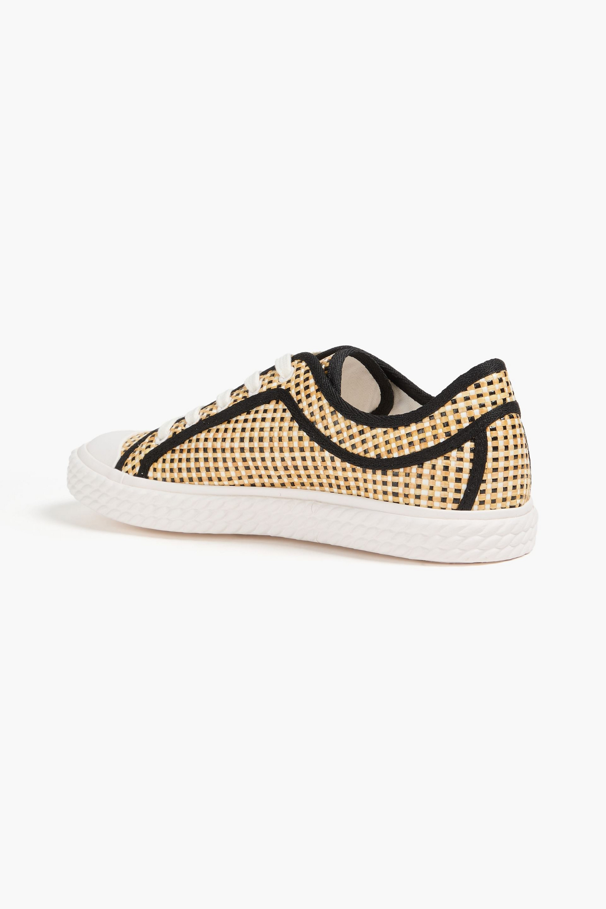 Zimmermann Woven faux raffia sneakers thumbnail