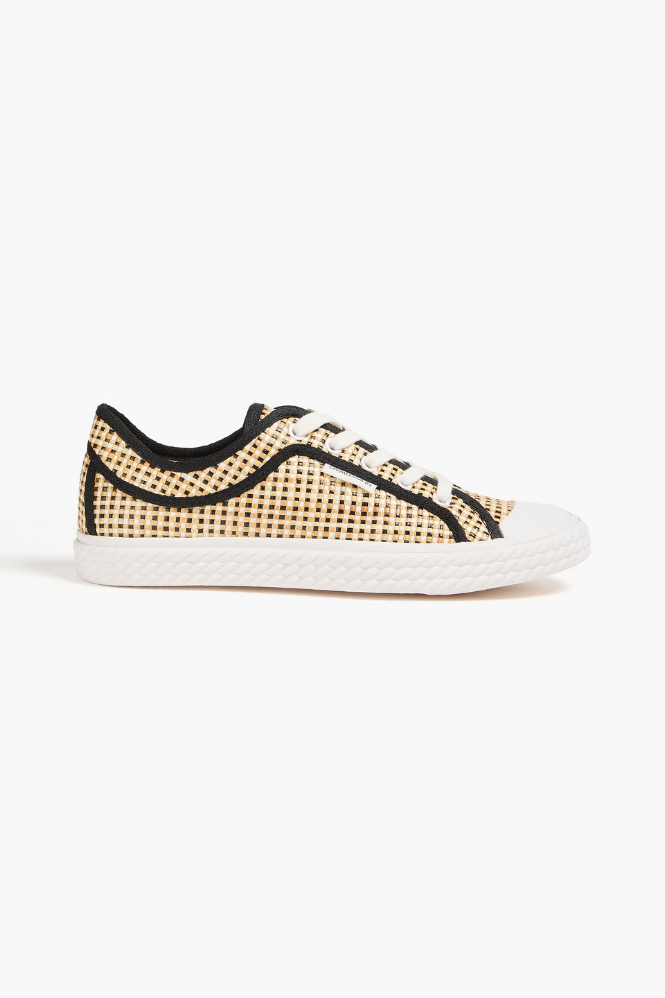 Zimmermann Woven Faux Raffia Trainers In Beige