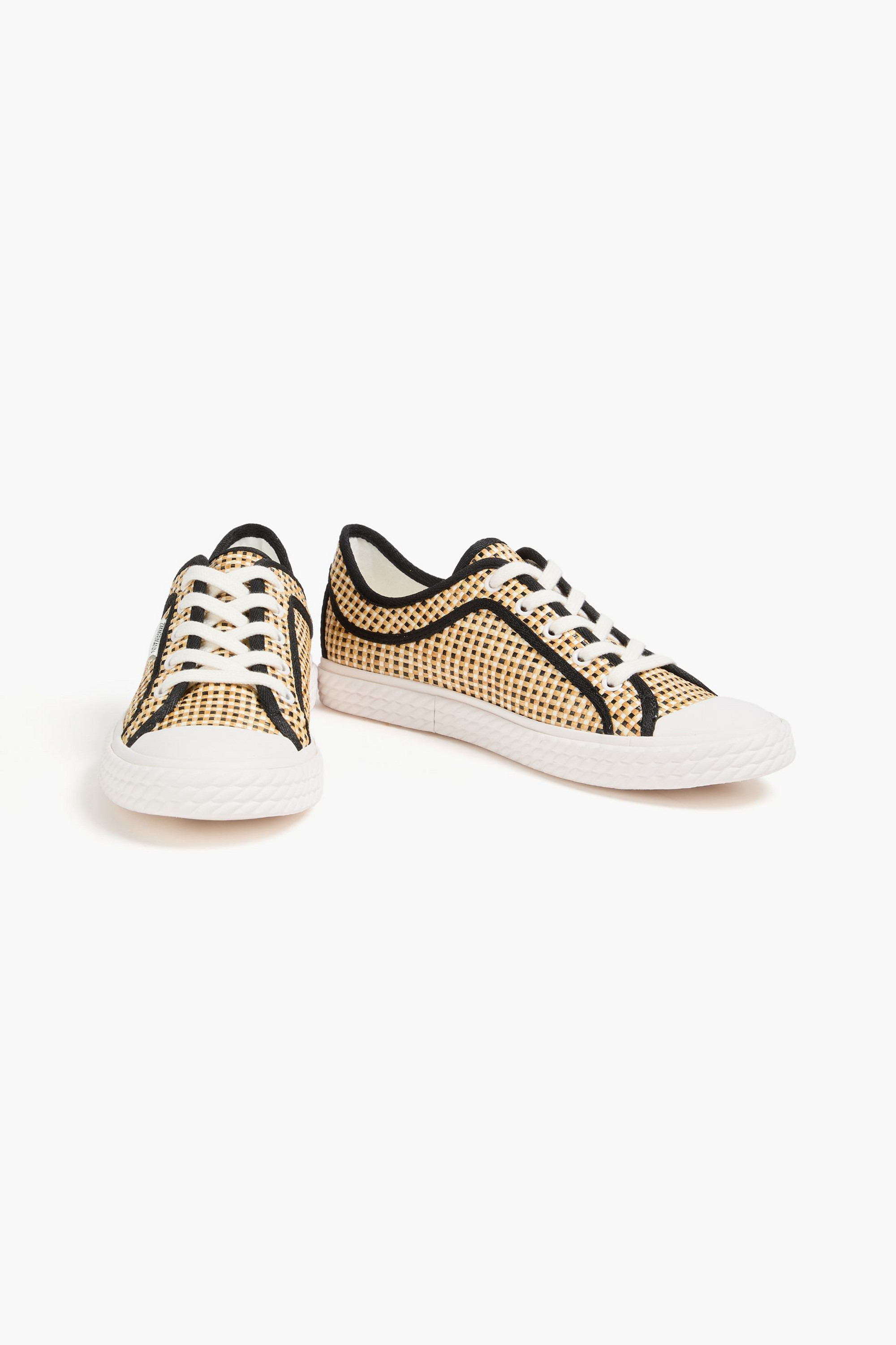Zimmermann Woven faux raffia sneakers thumbnail