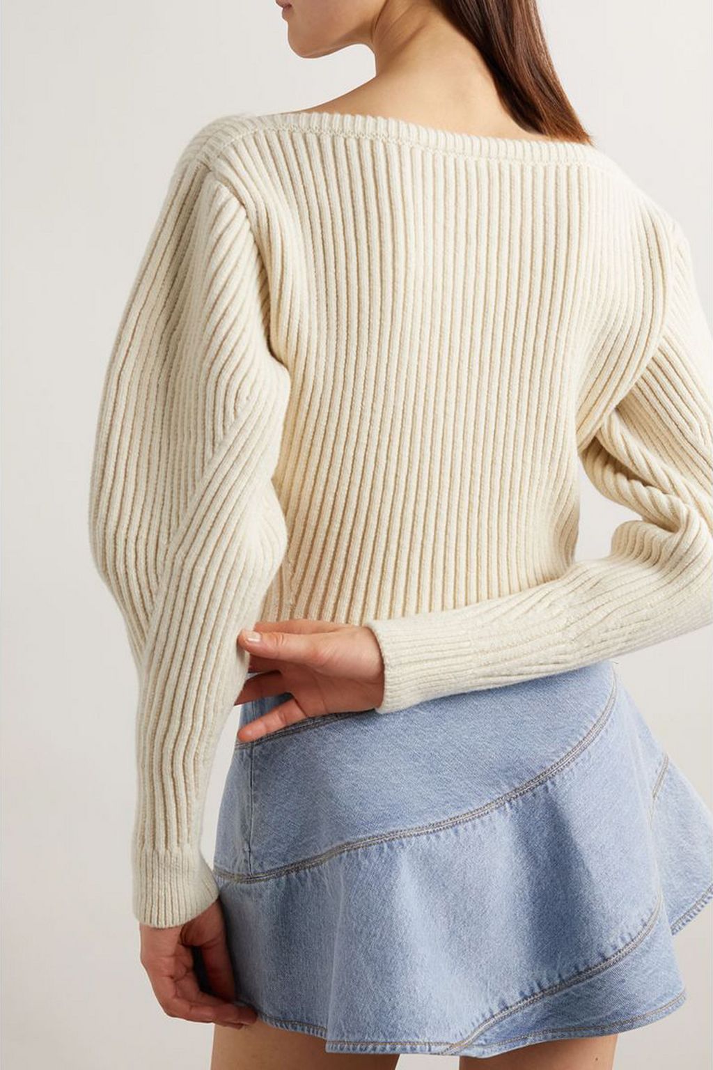 ALAÏA Ribbed wool-blend sweater
