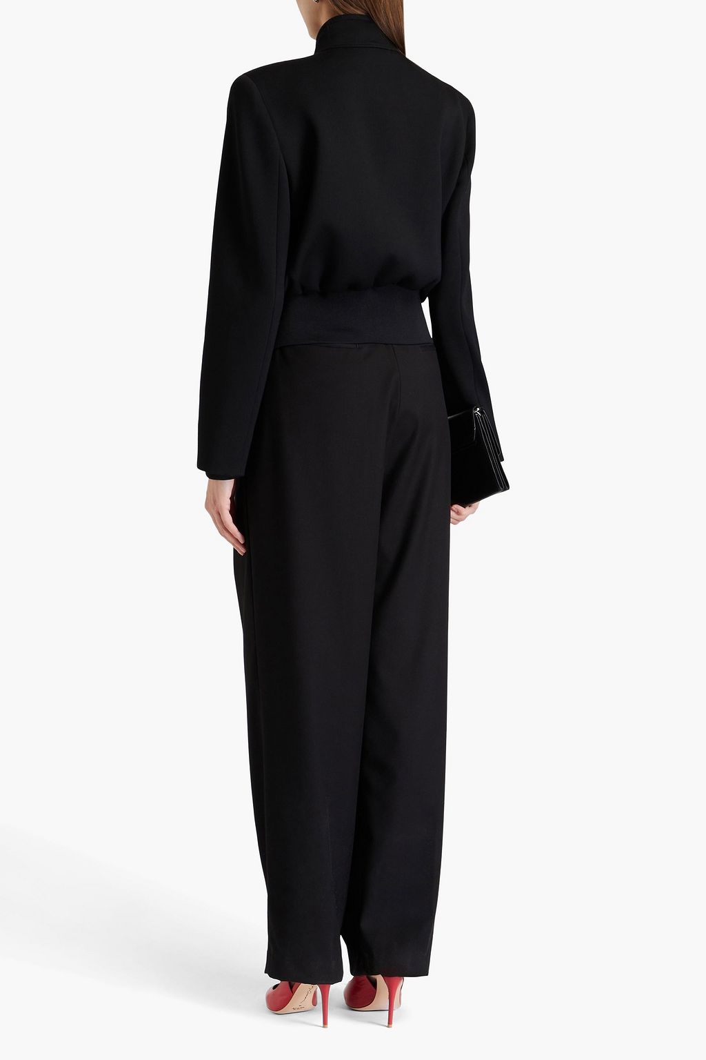 GIORGIO ARMANI Double-breasted wool-blend twill jacket
