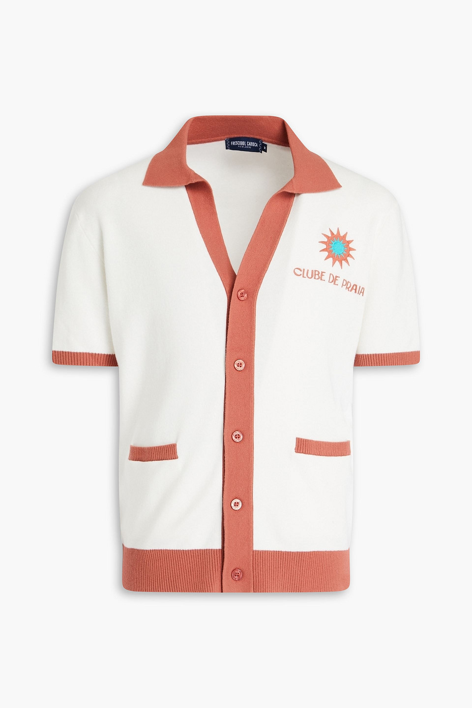 Romero embroidered cotton cardigan