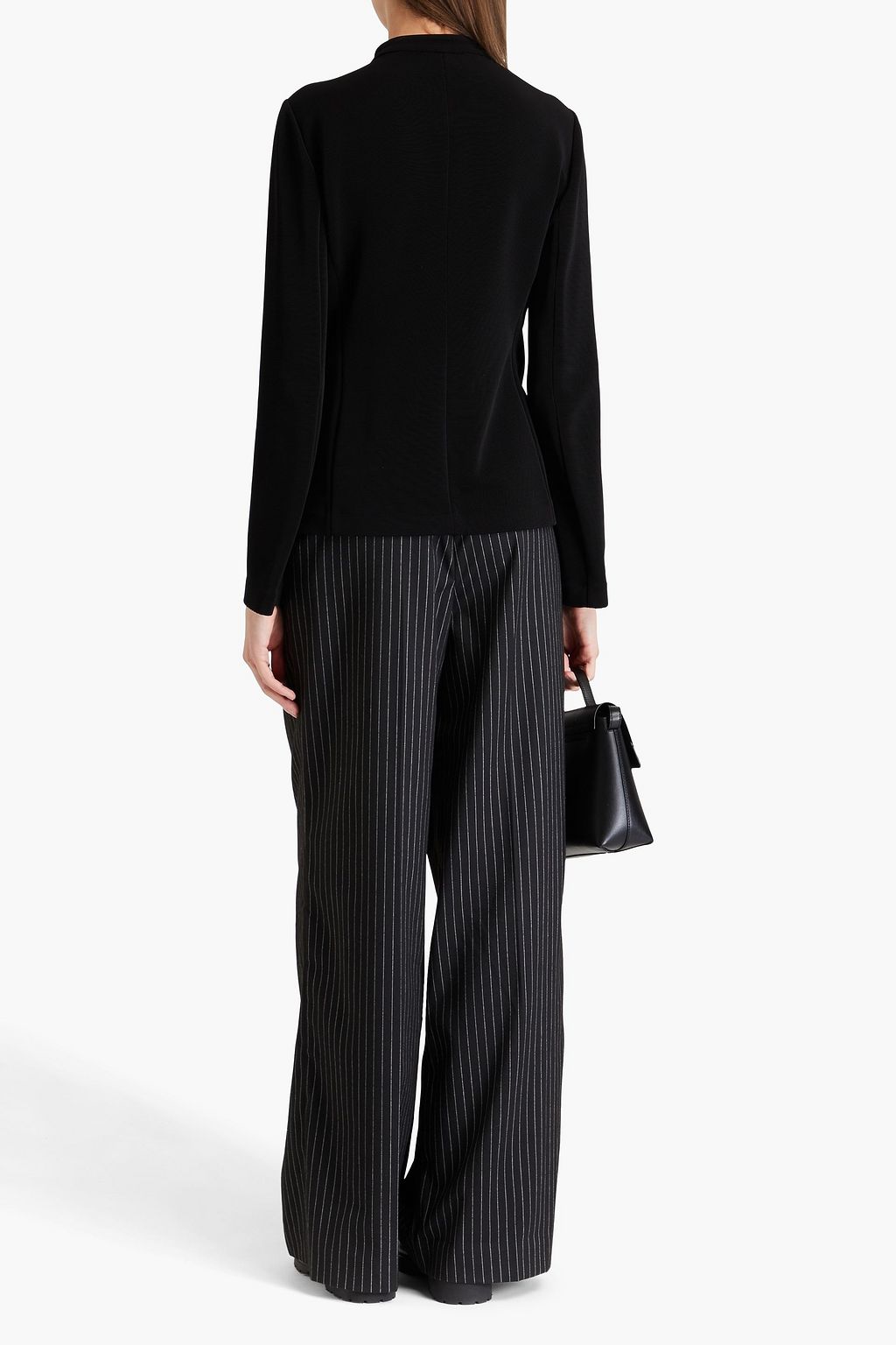 GIORGIO ARMANI جاكيت من الجيرسي المضلّع