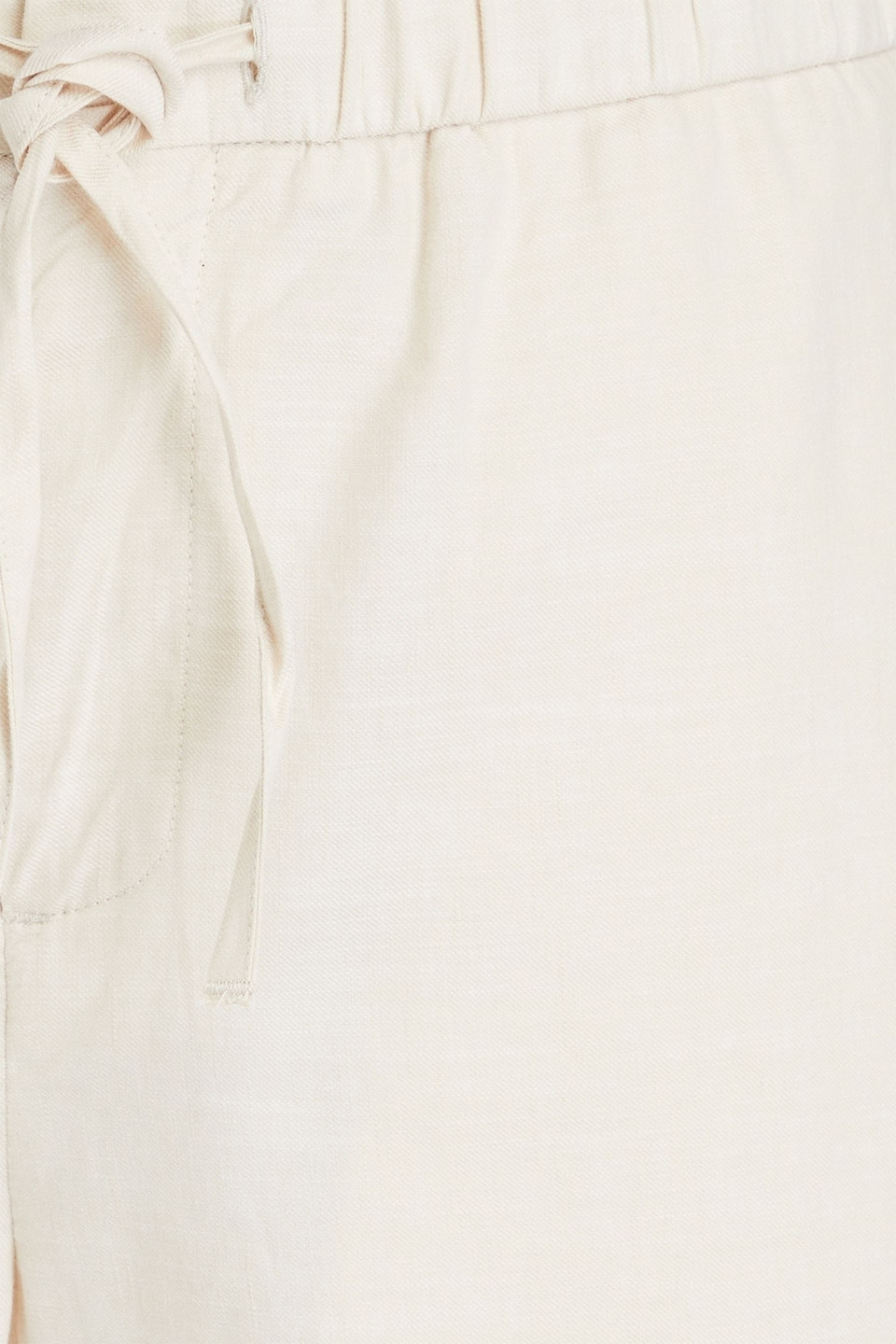 Frescobol Carioca Felipe Linen And Cotton-blend Drawstring Chino Shorts In Ecru