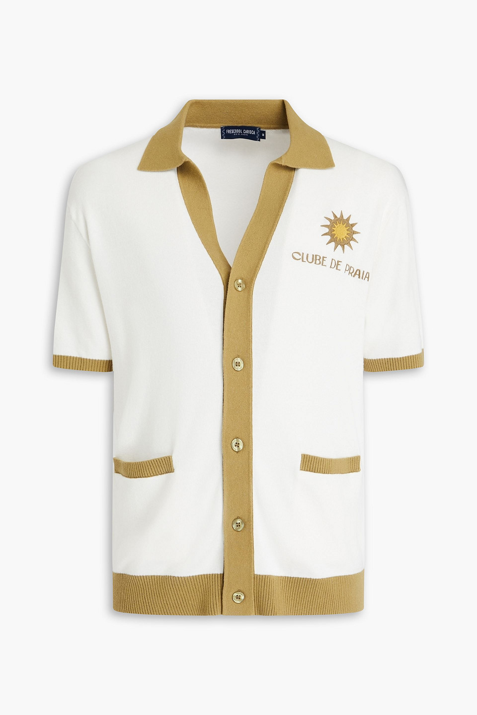 Romero embroidered cotton cardigan
