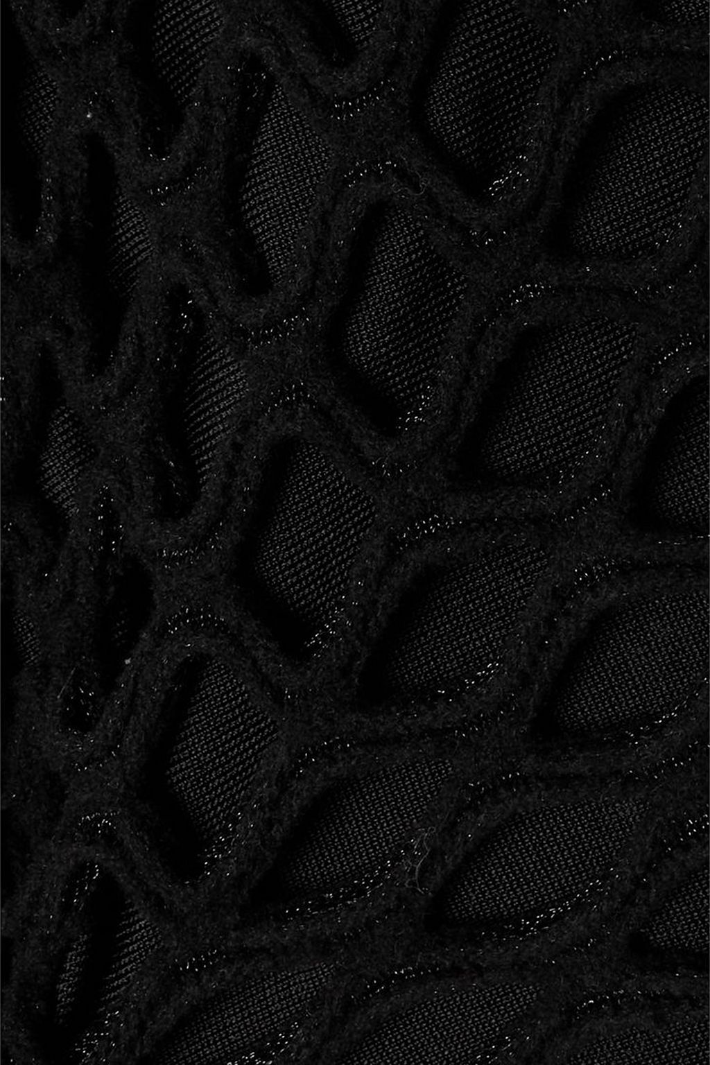 ALAÏA Open-knit turtleneck maxi dress