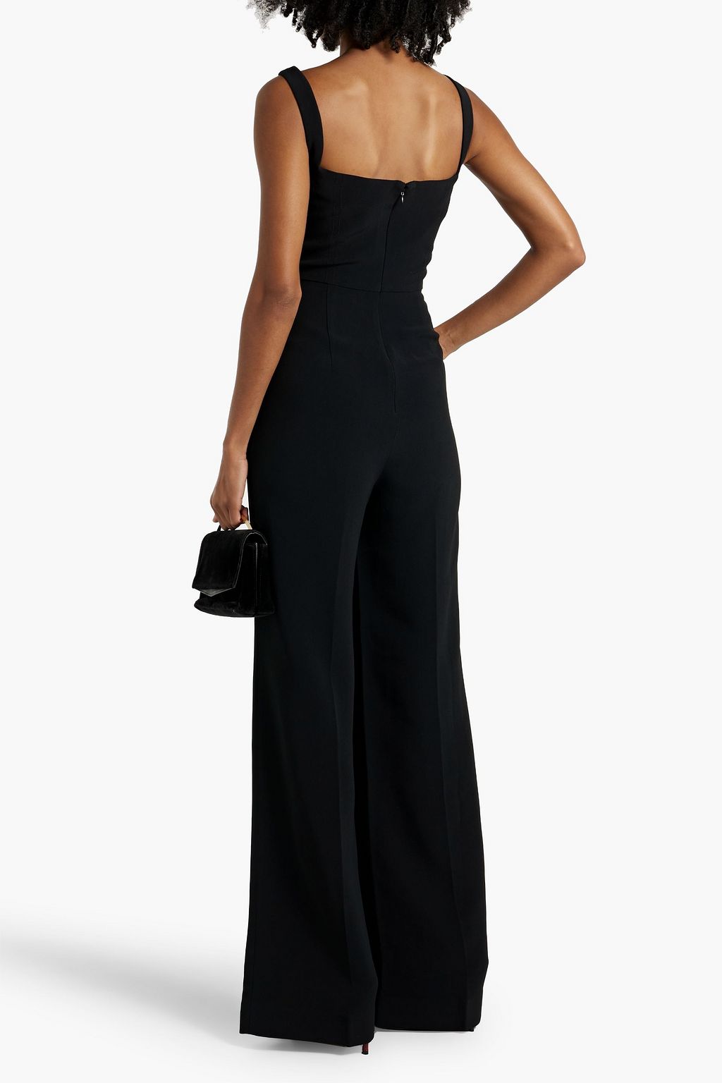 SALONI Rachel crepe wide-leg jumpsuit