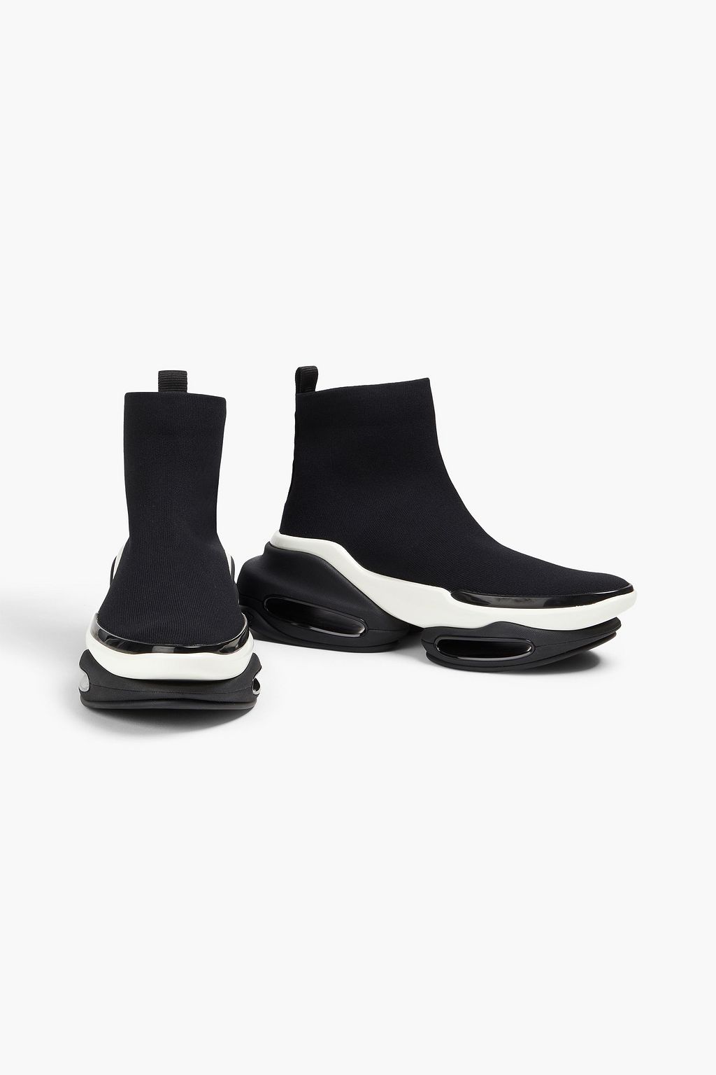 BALMAIN 니트 하이탑 스니커즈