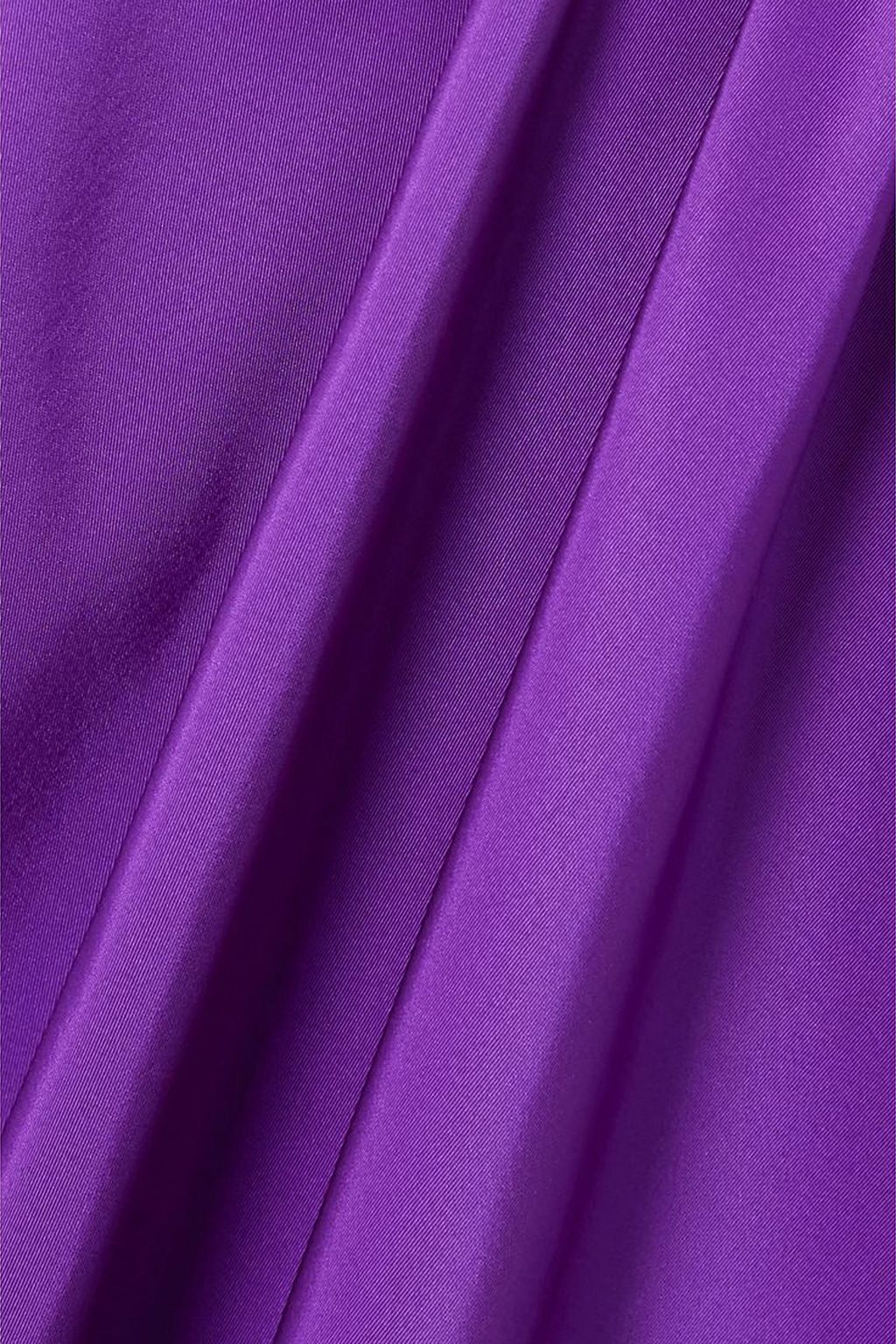VALENTINO GARAVANI Gathered silk-faille midi dress