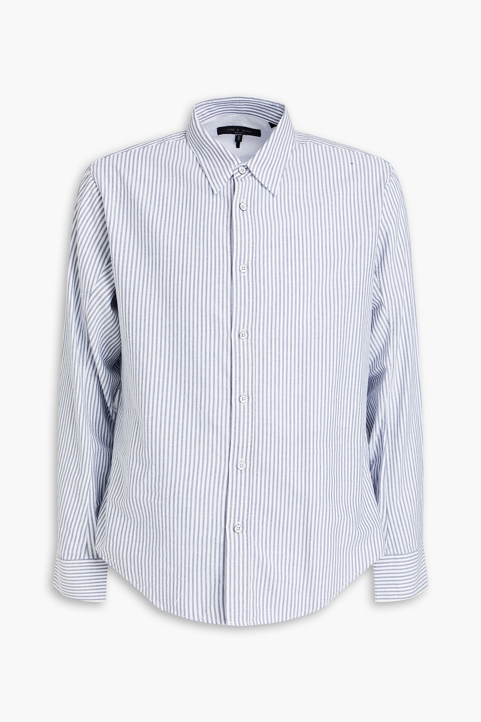 Rag & Bone Fit 2 Tomlin Striped Cotton-poplin Shirt In Midnight Blue