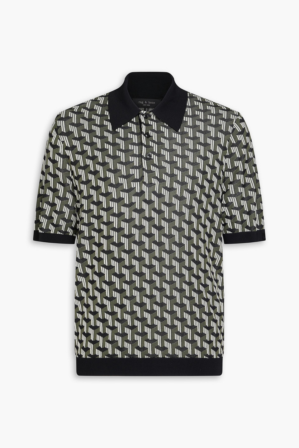Vaughn intarsia polo shirt