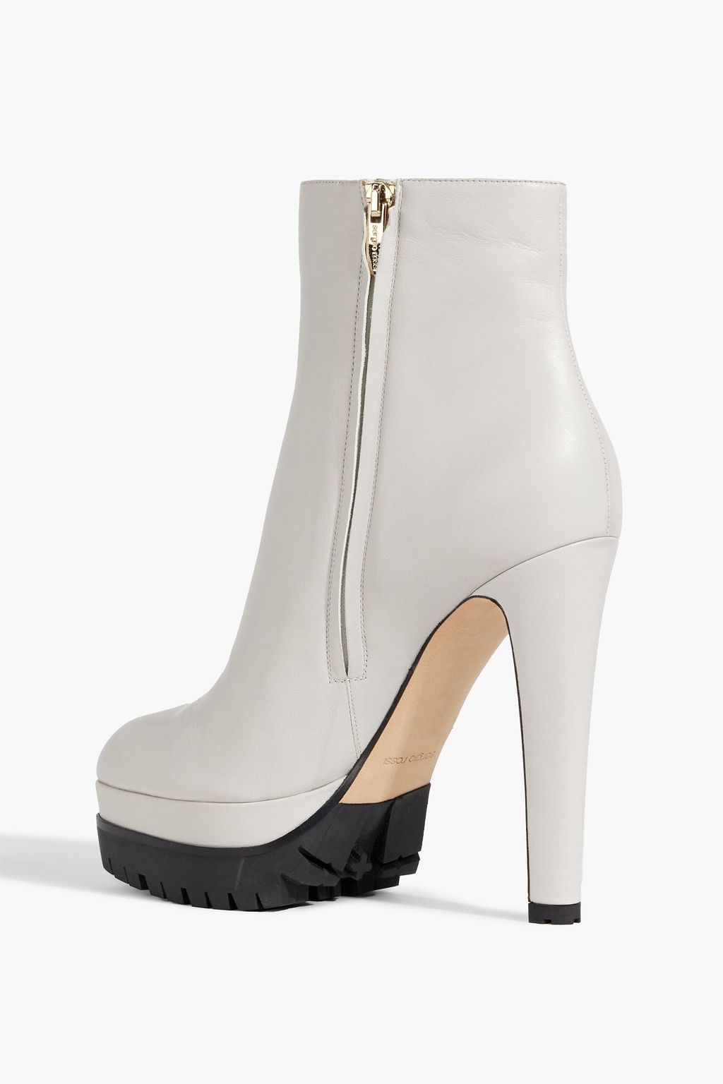 SERGIO ROSSI Shana leather platform ankle boots