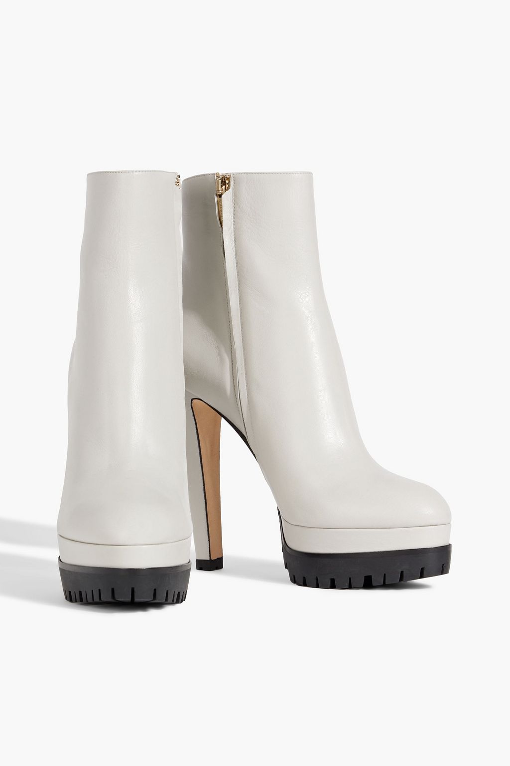 SERGIO ROSSI Shana leather platform ankle boots