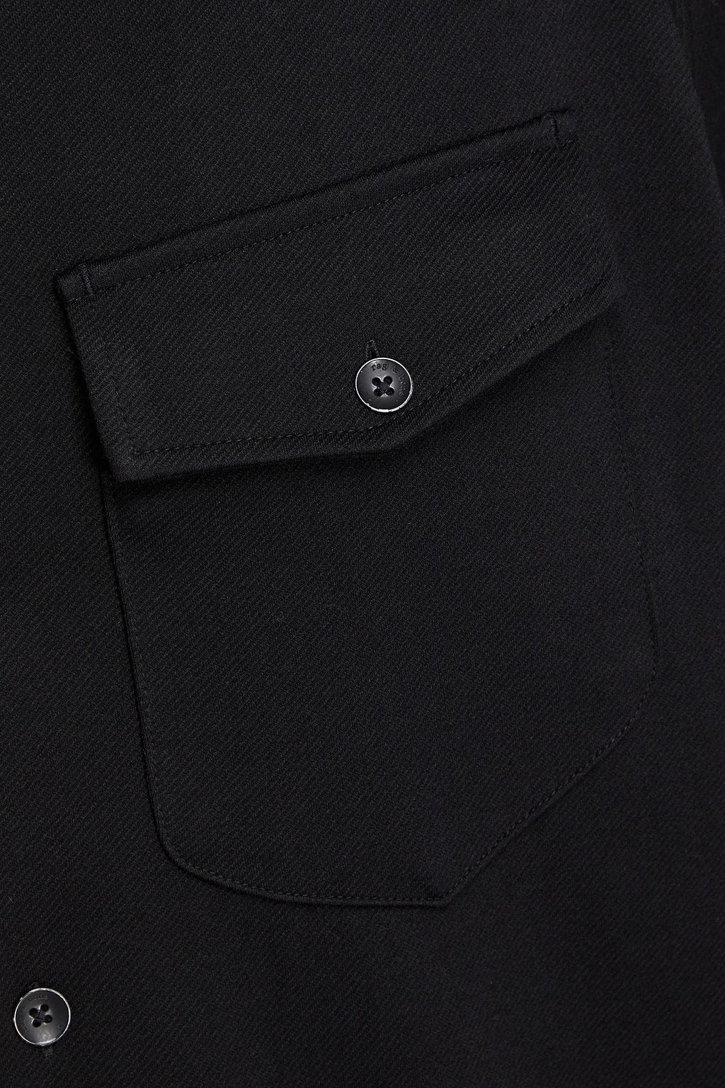 RAG & BONE قميص "ستانتون" من التويل من نسيج مطاط