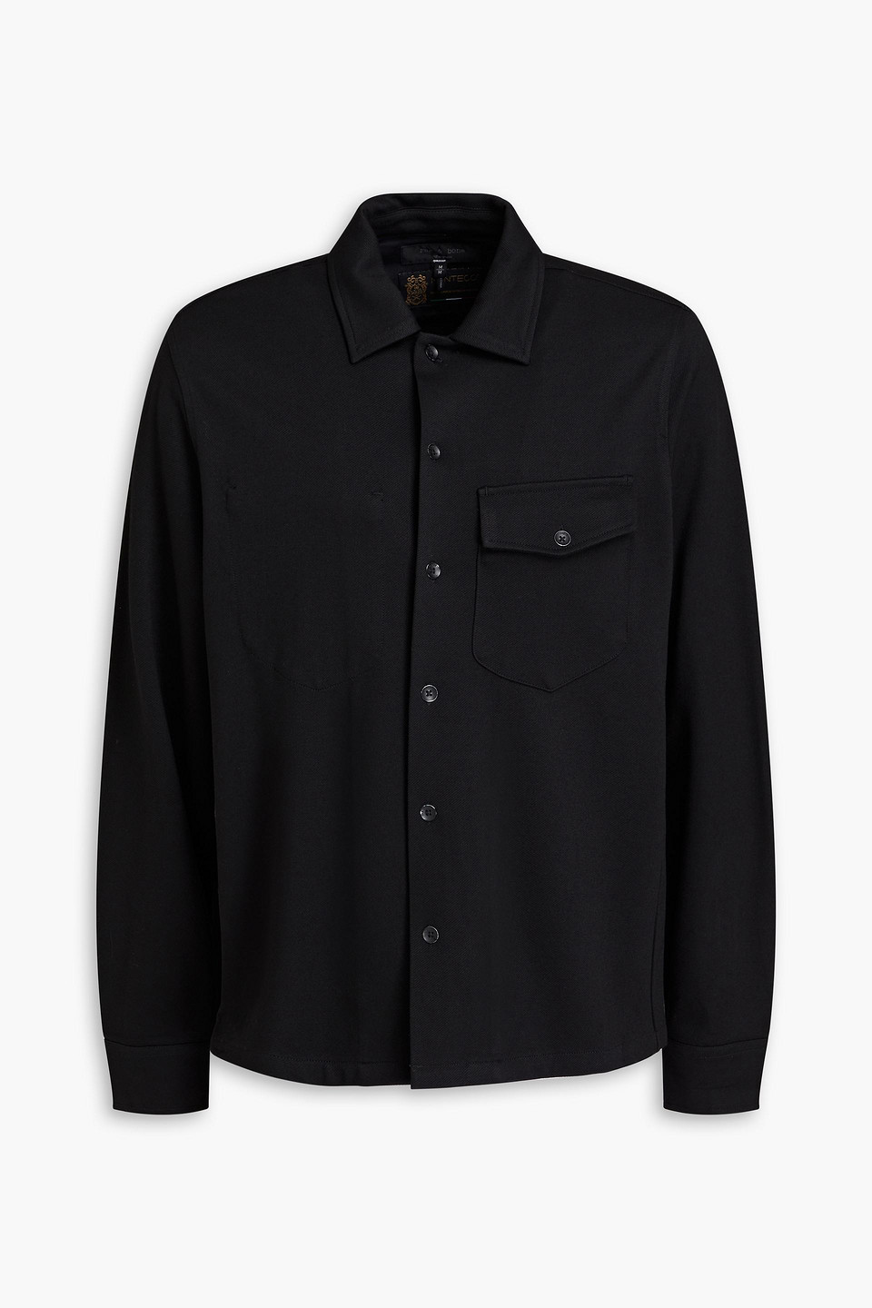 Rag & Bone Stanton Stretch-twill Shirt In Black