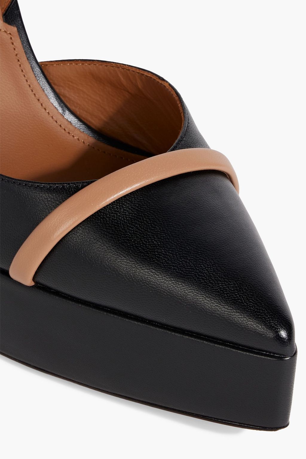 MALONE SOULIERS Shay 125 leather platform slingback pumps
