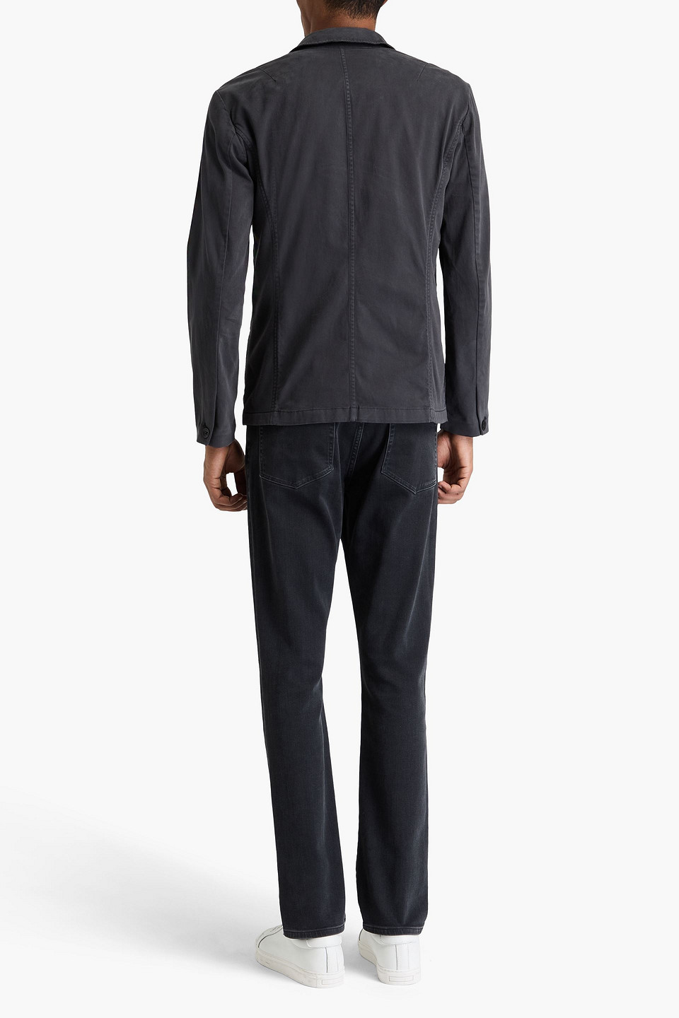 Rag & Bone Prospect Stretch-cotton Twill Blazer In Dark Gray