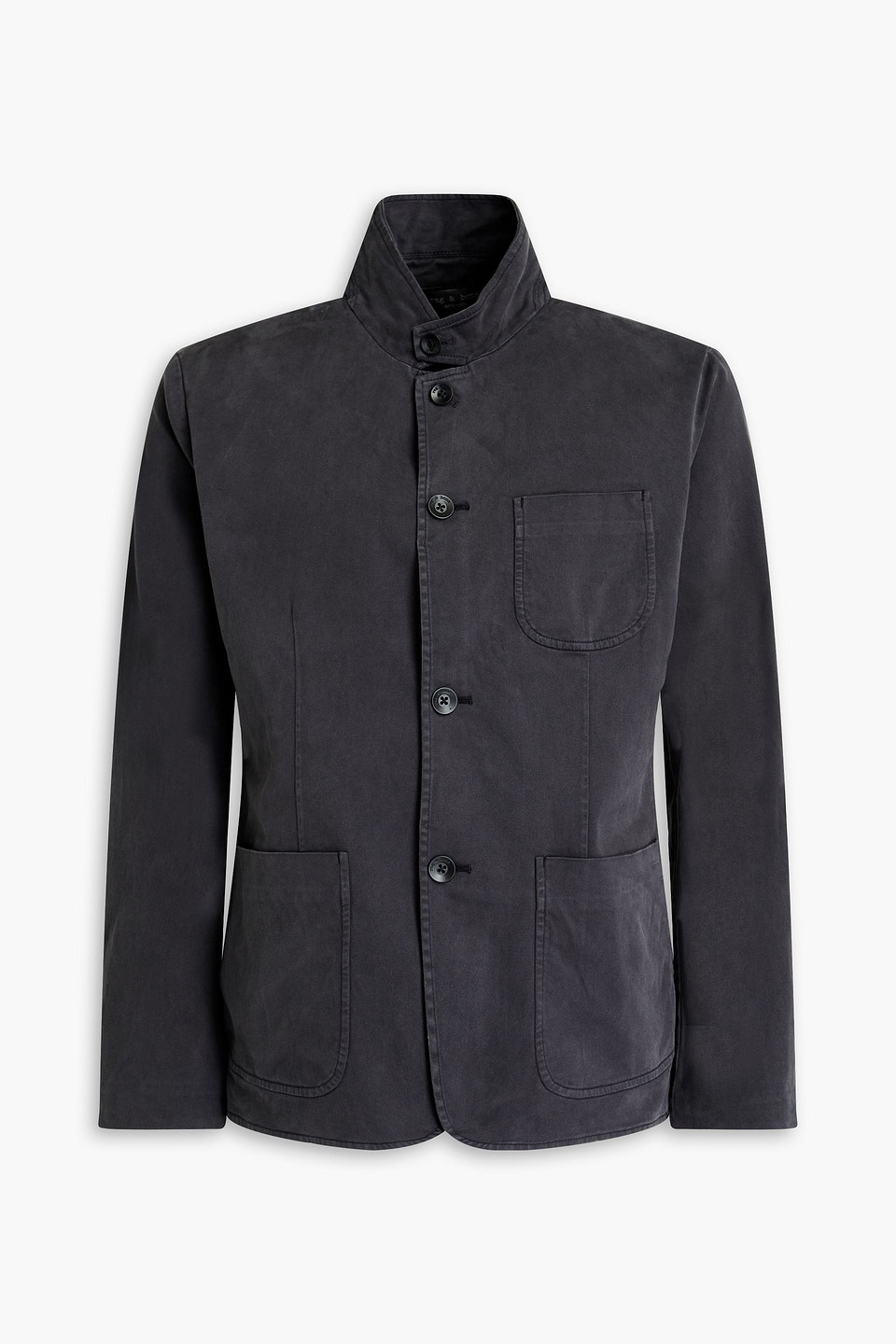 Rag & Bone Prospect Stretch-cotton Twill Blazer In Dark Gray