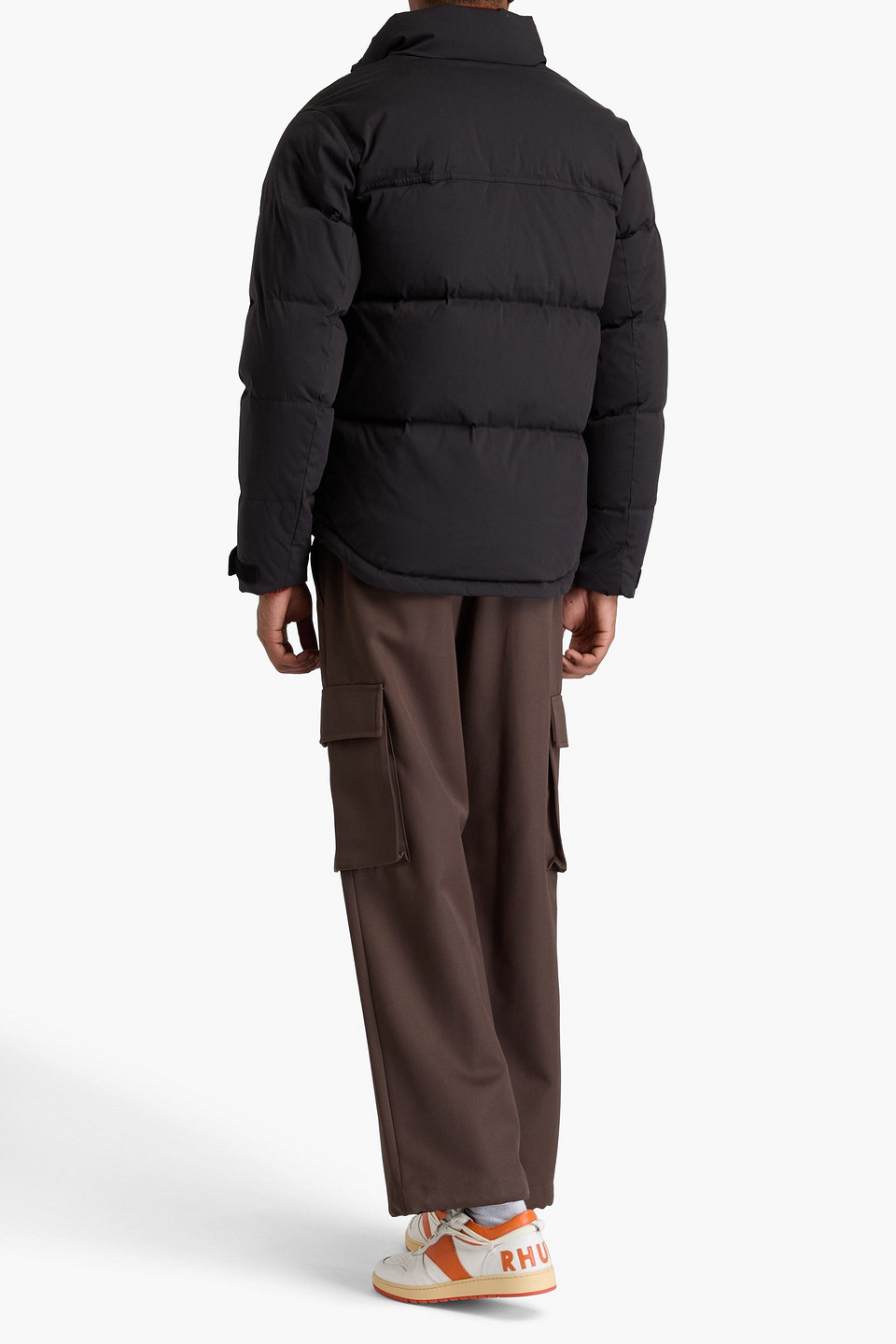 Rag & Bone Holt Quilted Shell Down Jacket In Black