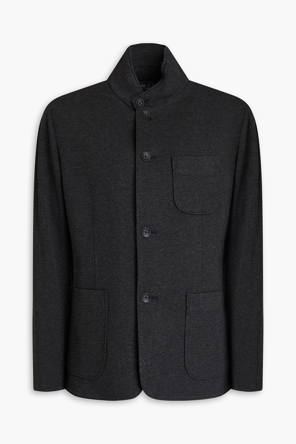 Rag & Bone Prospect Wool-blend Blazer In Dark Gray