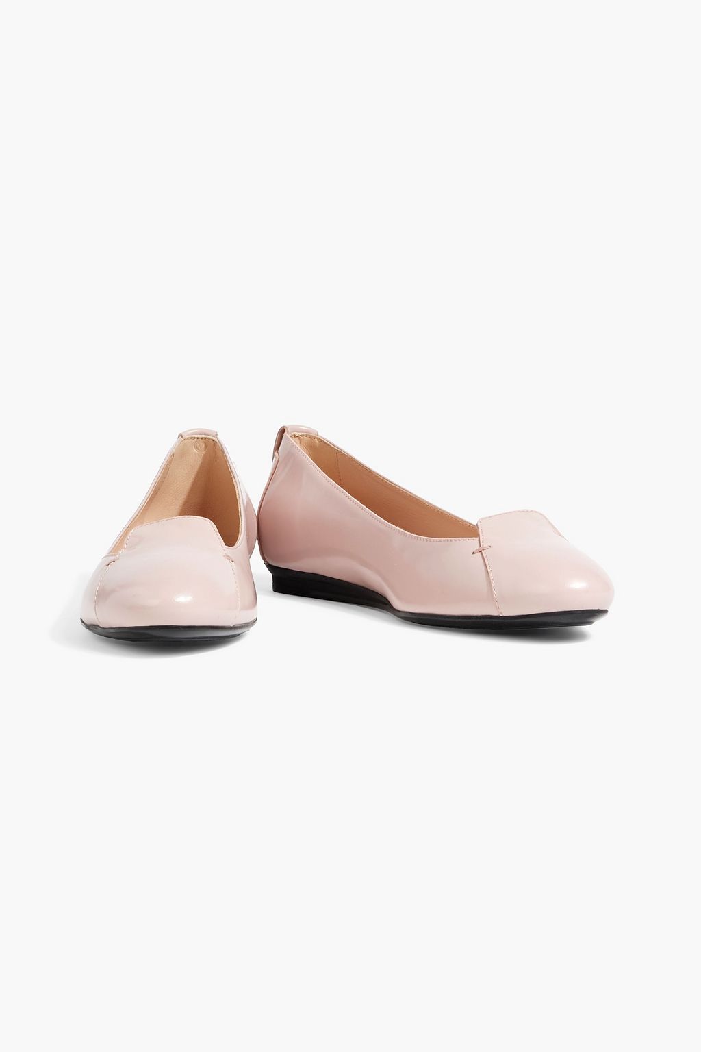TOD'S Glossed-leather ballet flats