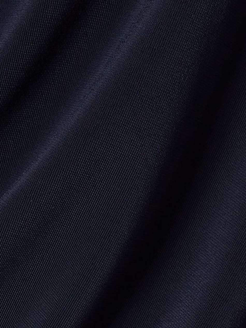 cape-effect draped asymmetric stretch-jersey mini dress