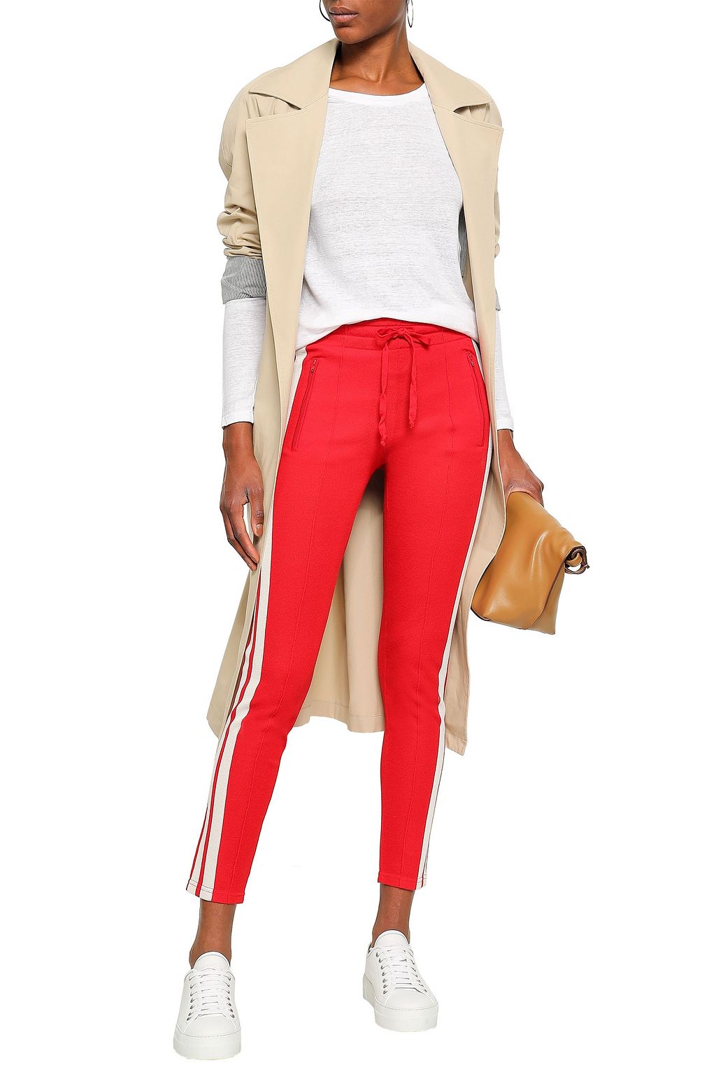 MARANT ÉTOILE Kaaron linen-jersey top