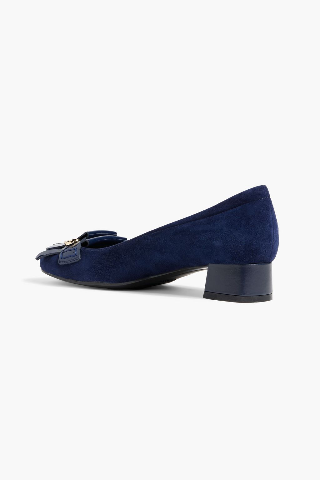 TOD'S Embellished suede pumps