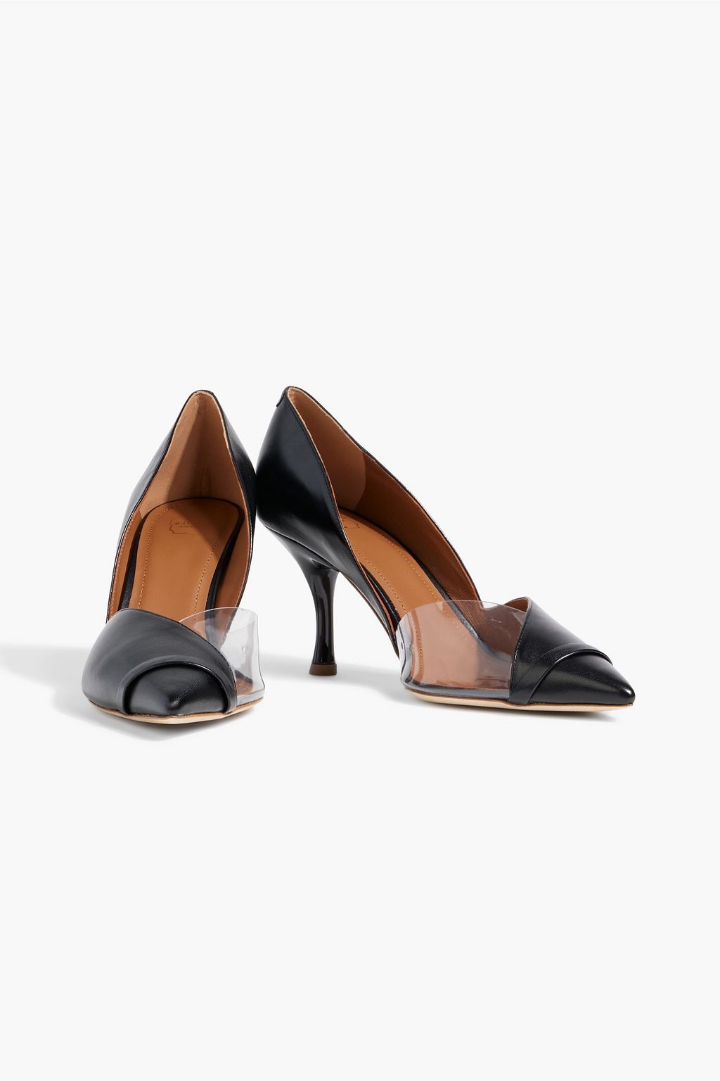 MALONE SOULIERS Hurley 70 leather and PVC pumps