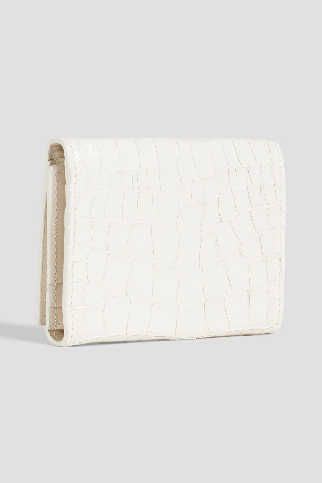GIUSEPPE ZANOTTI Croc-effect leather wallet