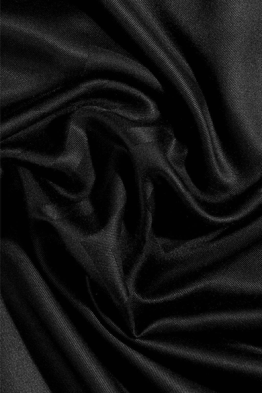 GIVENCHY Fringed silk and wool-blend jacquard scarf
