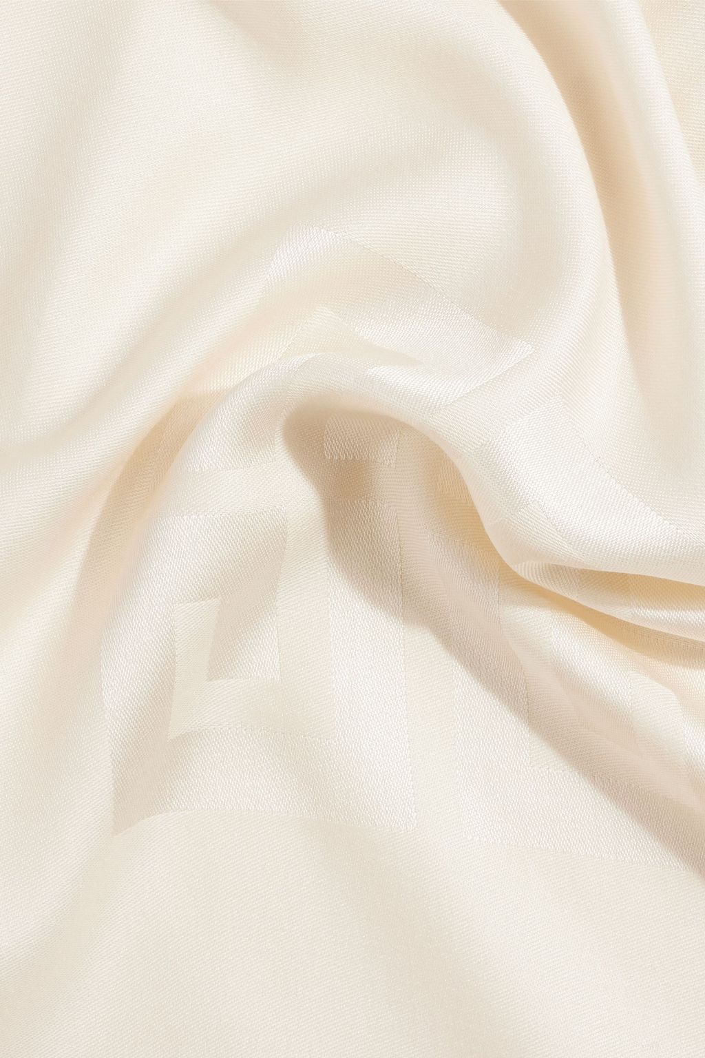 GIVENCHY Fringed silk and wool-blend jacquard scarf